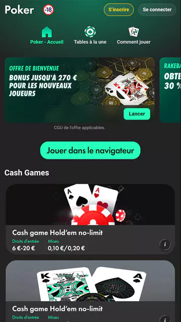 Lobby de Bet365 Poker