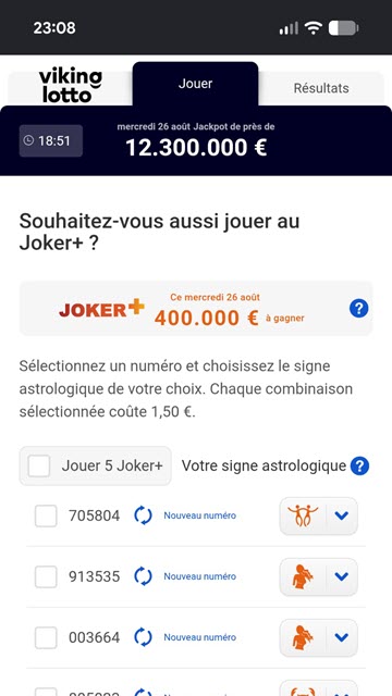 Ajoutez l'option Joker Plus