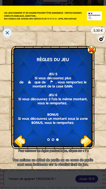 Les règles du jeu :