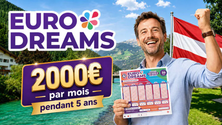 EuroDreams : un Autrichien rafle la seule rente du 13 août, 2 000 € par mois pendant 5 ans