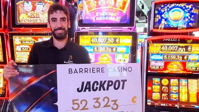 Casino Barrière du Cap d’Agde : 3 gagnants en 11 jours, plus de 93 000€ remportés aux machines à sous