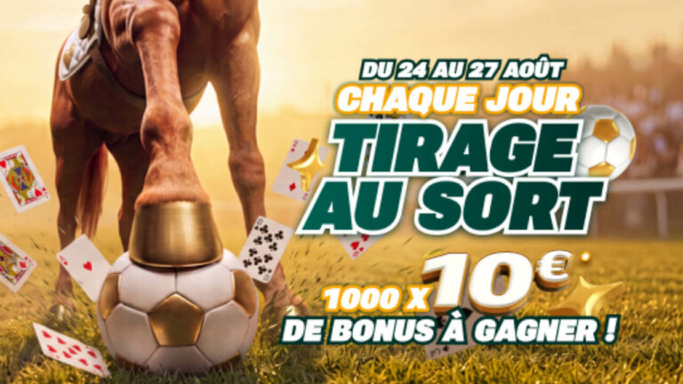PMU PLAY tire au sort 10€ pour 1 000 comptes chaque jour jusqu&rsquo;à jeudi : ce qu&rsquo;il faut savoir