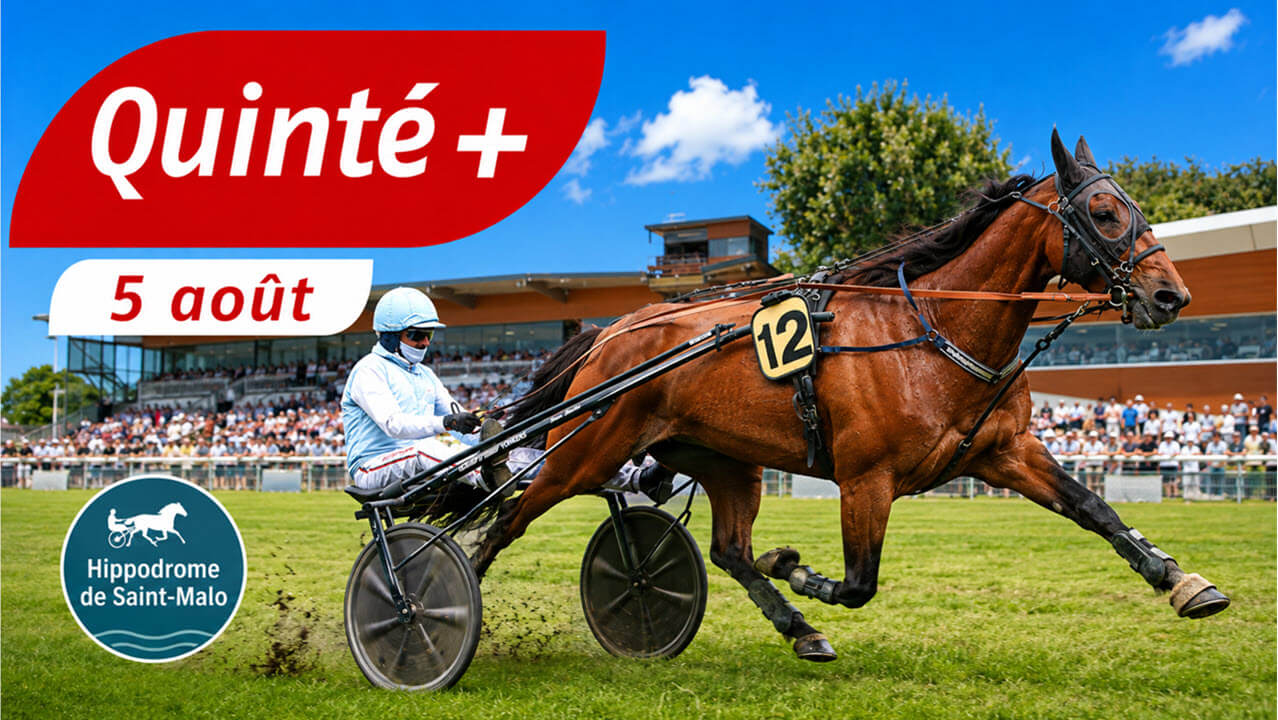 Pronostic Quinté+ du jour mercredi 5 août à Saint-Malo : 2 bases et le tocard (cotes à jour)