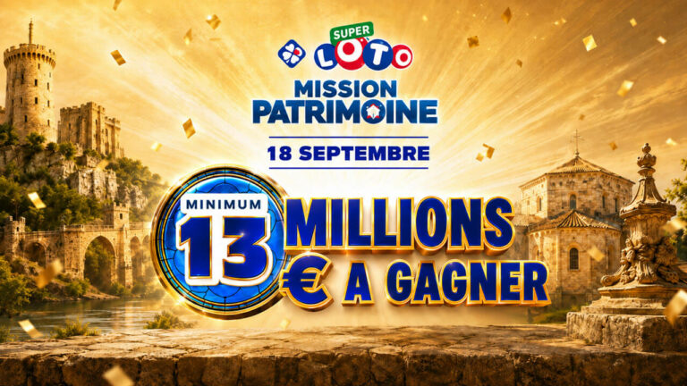 Super Loto du Patrimoine : 13 millions d&rsquo;euros et 50 codes à 20 000 € en jeu le 18 septembre