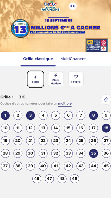 Choisissez vos numéros Super Loto