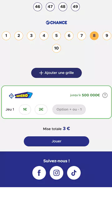 Activez ou non l'option Numéro7