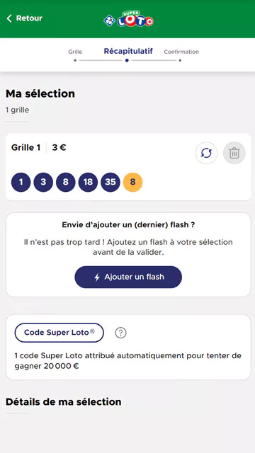 Confirmez votre particiption