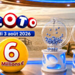 Résultat du tirage Loto FDJ du lundi 3 août 2026 : 1 chanceux remporte 155 458€ au tirage