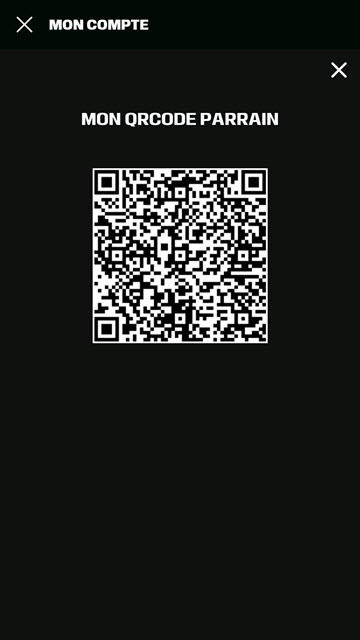 Le QR Code à utiliser pour bénéficier de l'offre parrainage Unibet et devenir notre filleul