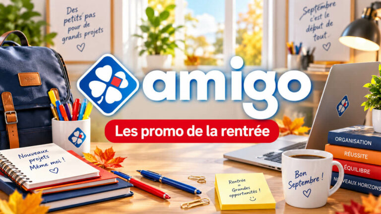 Promo Amigo FDJ septembre 2026 : offre 3 bons numéros et rang 1 x2 en octobre