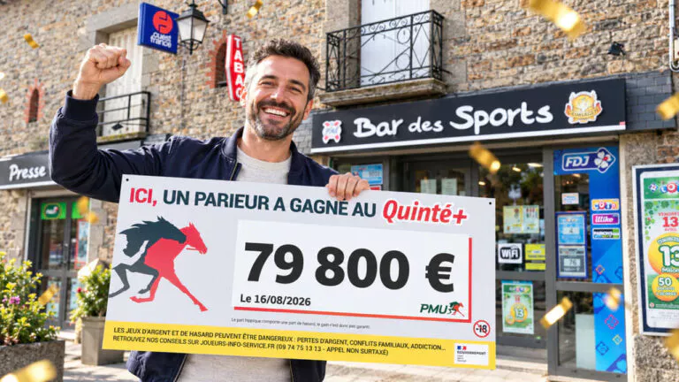 PMU : un bar repris depuis 5 jours fait déjà un grand gagnant Quinté+ à 79 800€