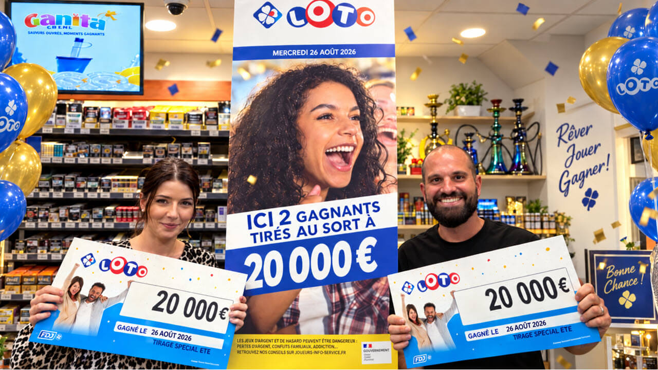 Loto FDJ : 2 codes gagnants à 20 000 € dans le même tabac à Lagnieu dans l'Ain