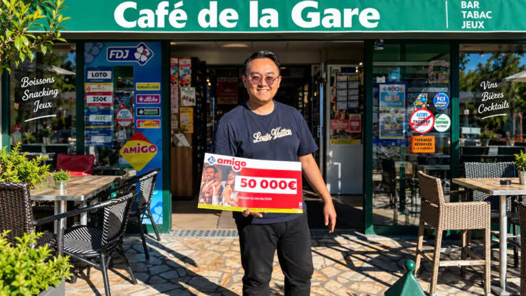 Amigo FDJ : il remporte 50 000 € dans le Café de la Gare de Monts, en Indre-et-Loire