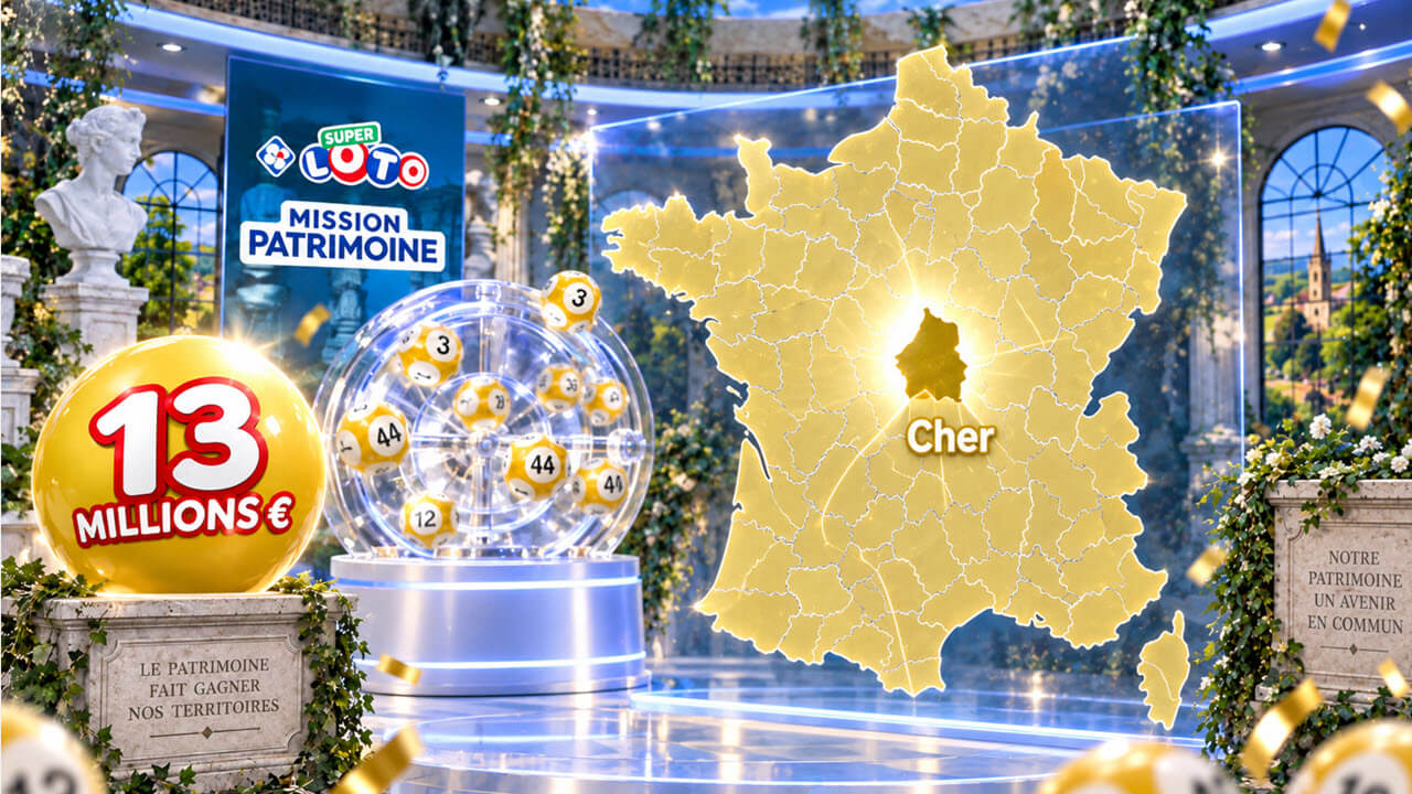 Super Loto : 13 millions d'euros pour un joueur du Cher, le plus gros gain Loto de l'histoire du département
