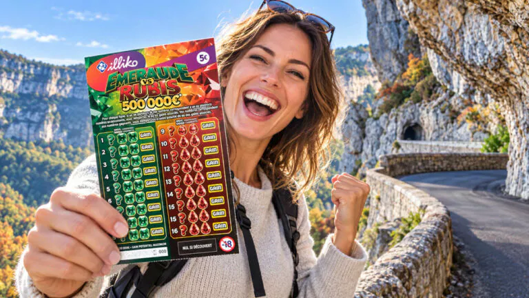 FDJ : une ardéchoise vient retirer 5€ de gain, elle s&rsquo;achète un ticket Emeraude vs Rubis à 500 000€