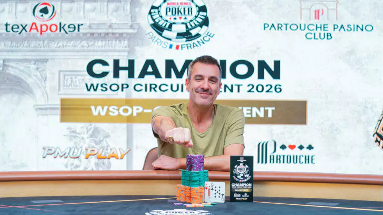 Pierre Chevalier remporte le Main Event WSOP-C Paris 2026 : 260 000 € et une bague