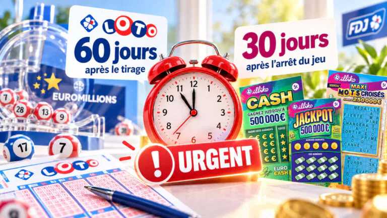 Combien de temps pour réclamer un gain FDJ ? Délais Loto, EuroMillions et grattage
