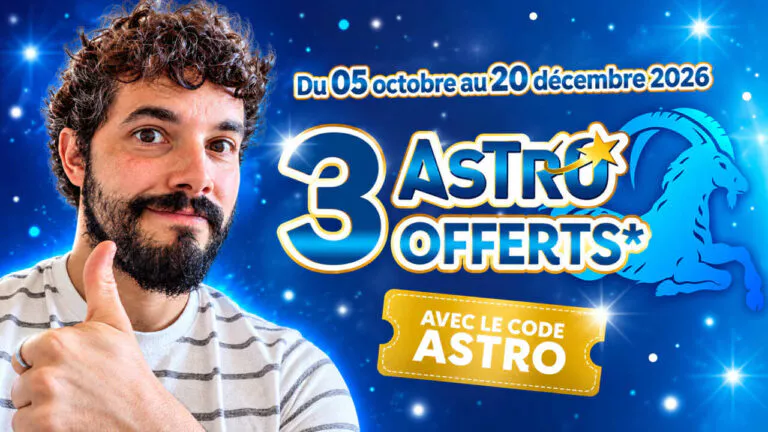 Code promo FDJ : 6 € de e-crédits à Astro pour 2 € joués, 3 tickets offerts aujourd&rsquo;hui
