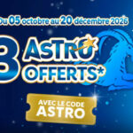 Code promo FDJ 2026 : ASTRO, 6€ d&rsquo;e-crédits offerts sur FDJ.fr jusqu&rsquo;au 20 décembre 2026