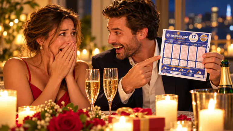 EuroMillions : champagne, chandelles : elle attendait une demande en mariage, il lui annonce 1 million d&rsquo;euros