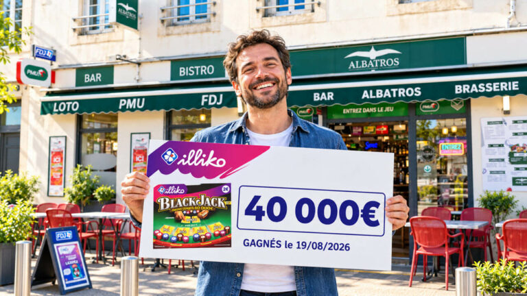 Black Jack FDJ : à Nevers, un ticket à 2 € lui réserve une surprise à 40 000 €