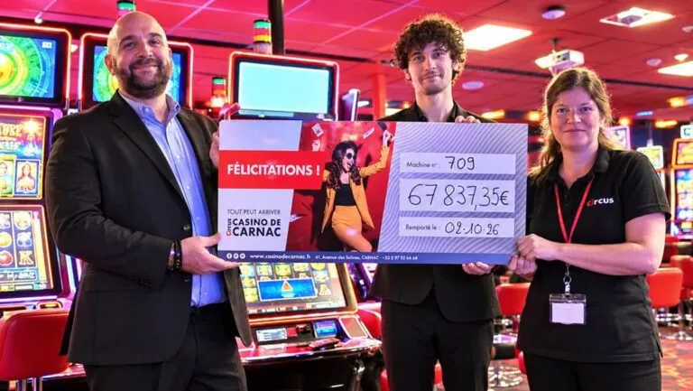 Casino Circus de Carnac : elle remporte 67 834 €, le plus gros jackpot depuis dix ans