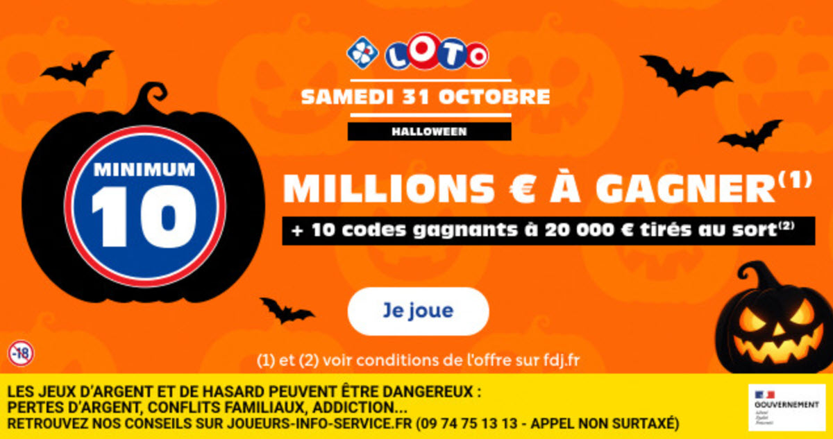 Jouer une grille pour le Loto Halloween 