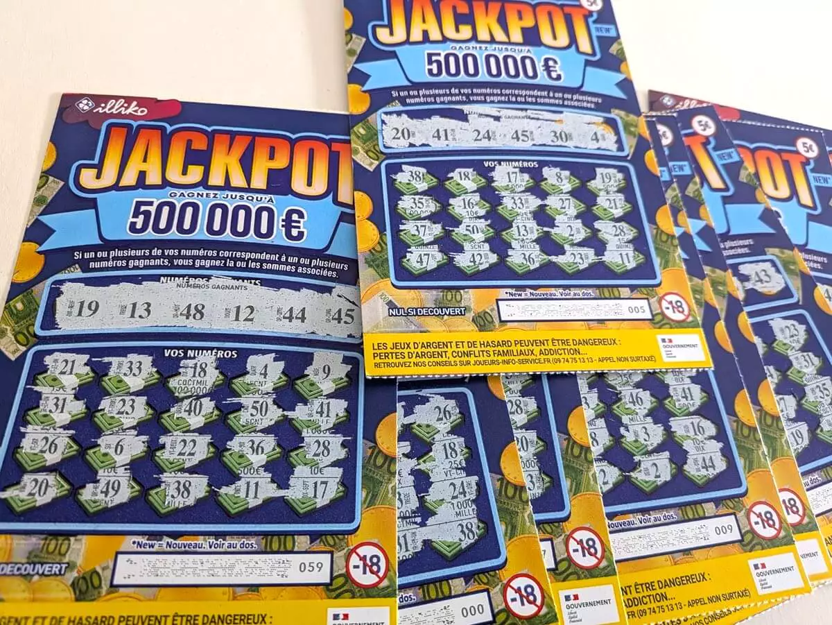 Les tickets perdants de notre session de grattage jackpot
