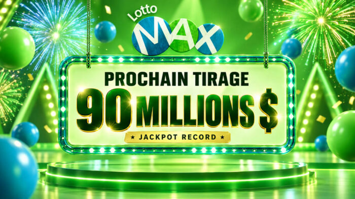 Lotto Max : personne ne gagne les 85 millions, 90 millions de dollars en jeu vendredi, un record absolu au Canada