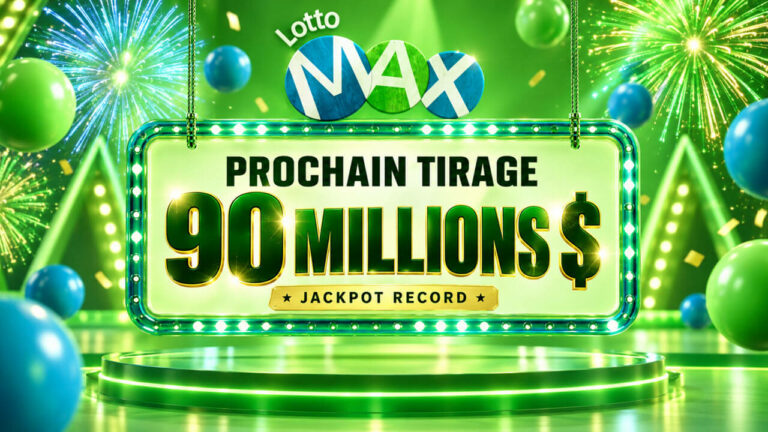 Lotto Max : personne ne gagne les 85 millions, 90 millions de dollars en jeu vendredi, un record absolu au Canada