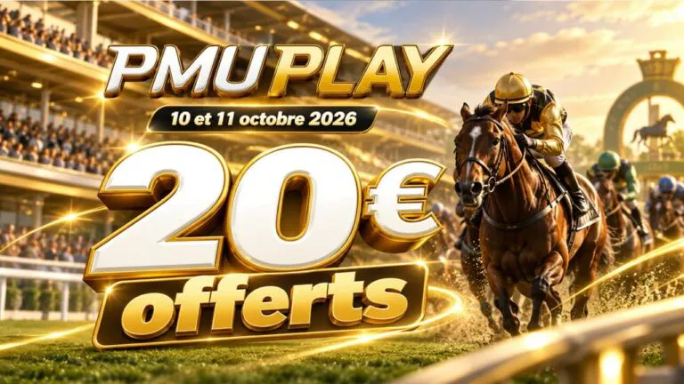 Super Weekend PMU PLAY : jusqu&rsquo;à 20 € de Tickets Hippique à décrocher ce samedi et dimanche