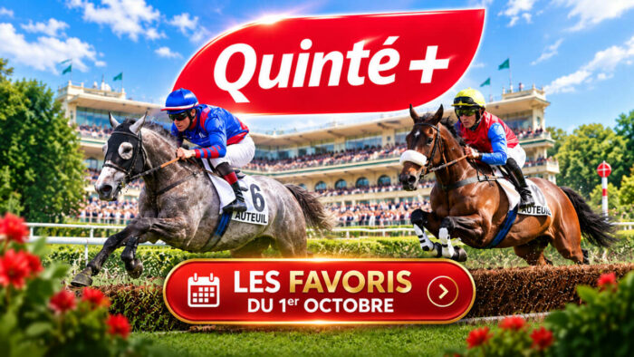 Quinté+ jeudi 1er octobre : Grey Fighter et Webcam favoris du Prix Céréaliste à Auteuil