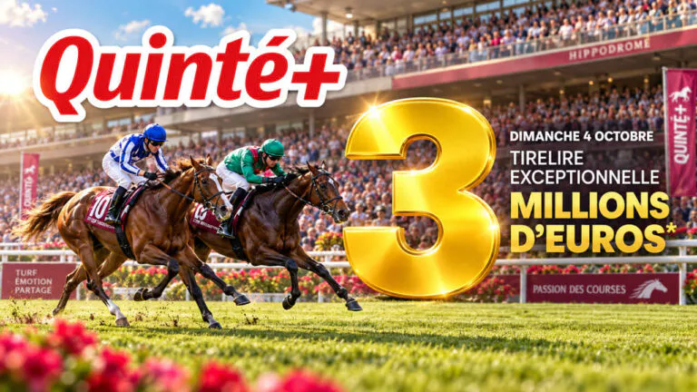 Prix de l&rsquo;Arc de Triomphe : 3 millions d&rsquo;euros dans la Tirelire du Quinté+, rendez-vous au comptoir dimanche