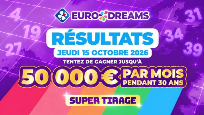 Résultat EuroDreams du 15 octobre 2026 : personne ne décroche de rente ce soir, la super rente résiste