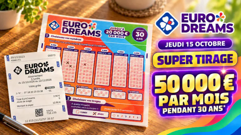Super Tirage EuroDreams : 5 raisons de ne pas rater le rendez-vous du 15 octobre 2026