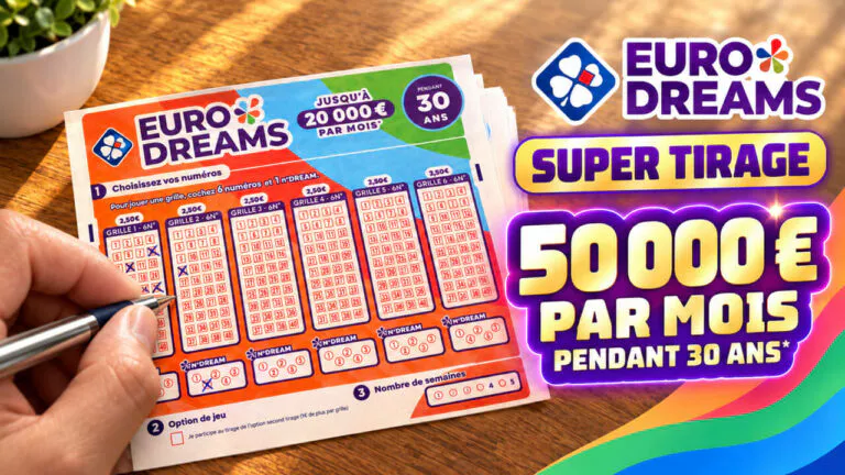 Super Tirage EuroDreams : dernières heures pour jouer aujourd&rsquo;hui, 2 minutes pour cocher votre grille