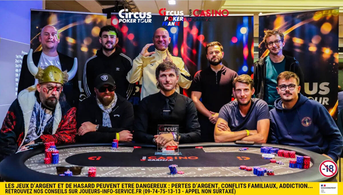 La table finale du Main Event de ce Circus Poker Tour de Carnac