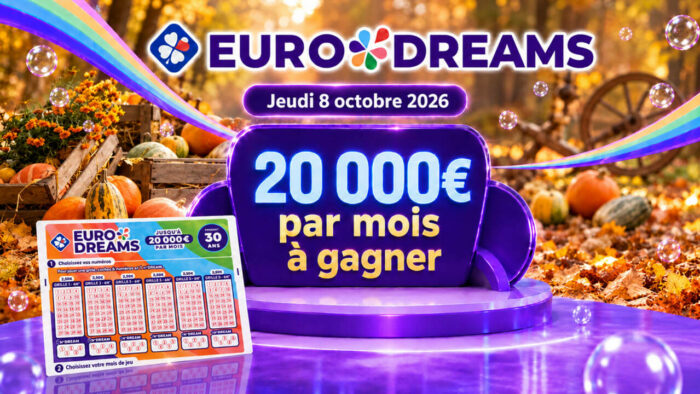 Résultat EuroDreams du 8 octobre : 2 joueurs décrochent la rente de 20 000 € par mois pendant 30 ans