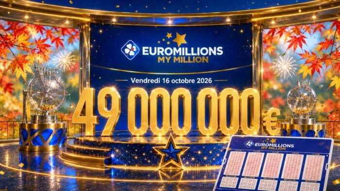 Résultat EuroMillions du 16 octobre : aucun gagnant à 49 millions d&rsquo;euros, le jackpot grimpe à 59 millions d&rsquo;euros